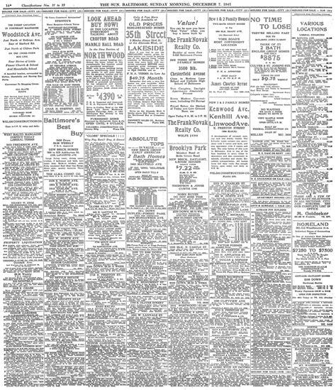 baltimore sun paper classifieds